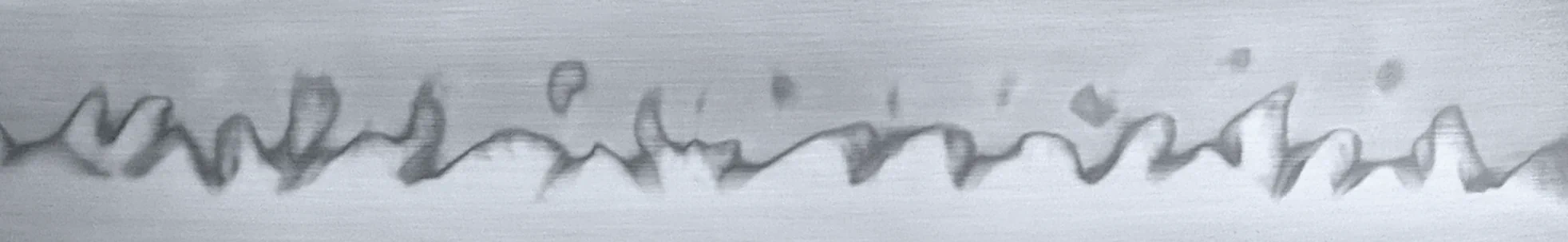 Selective hardening line (hamon) on a custom artisanal knife blade